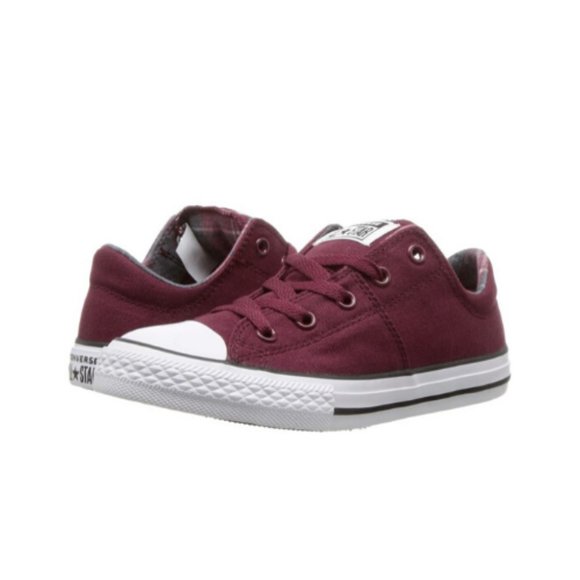 converse all star low maroon canvas